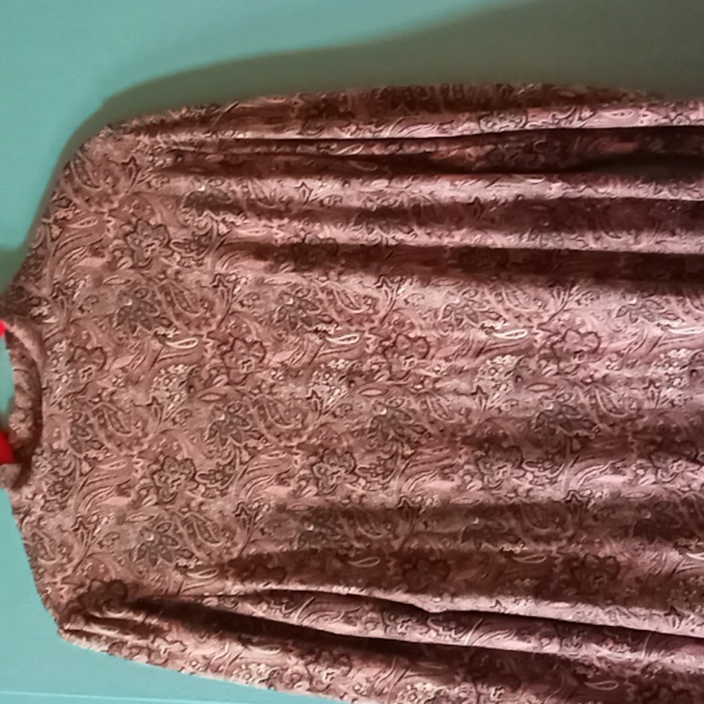 So mock puff sleeve fit and flare dress.  Size Lg